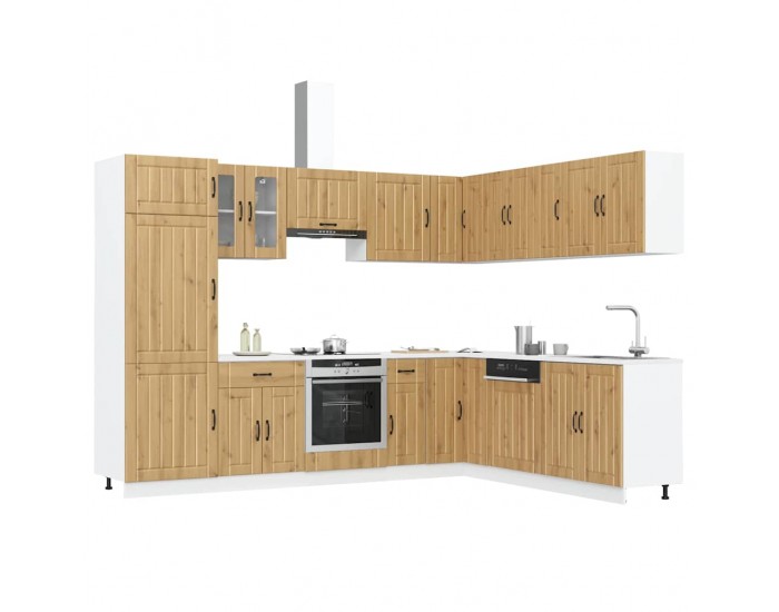 Sonata H Комплект кухненски шкафове от 14 части Lucca, инженерно дърво