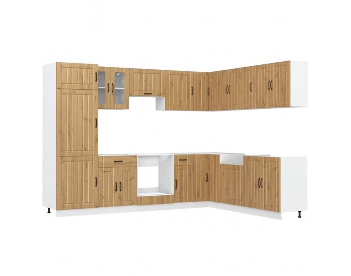 Sonata H Комплект кухненски шкафове от 14 части Lucca, инженерно дърво