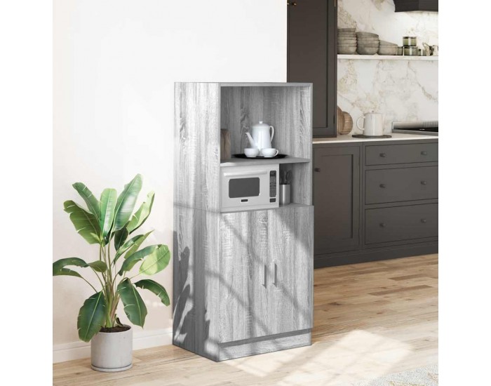 Sonata H Кухненски шкаф, сив сонома, 57x41,5x131,5 см, инженерно дърво