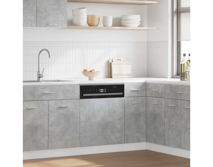 Sonata H Панел за съдомиялна машина Lyon, бетонно сив, 45x3x67 см