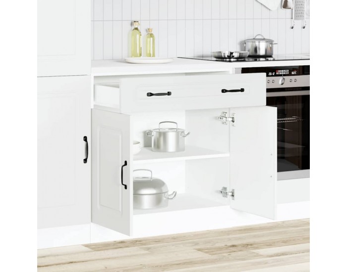 Sonata H Кухненски шкаф, Kalmar, бял, инженерно дърво