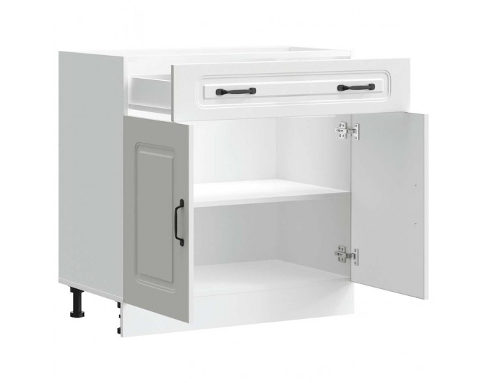 Sonata H Кухненски шкаф, Kalmar, бял, инженерно дърво