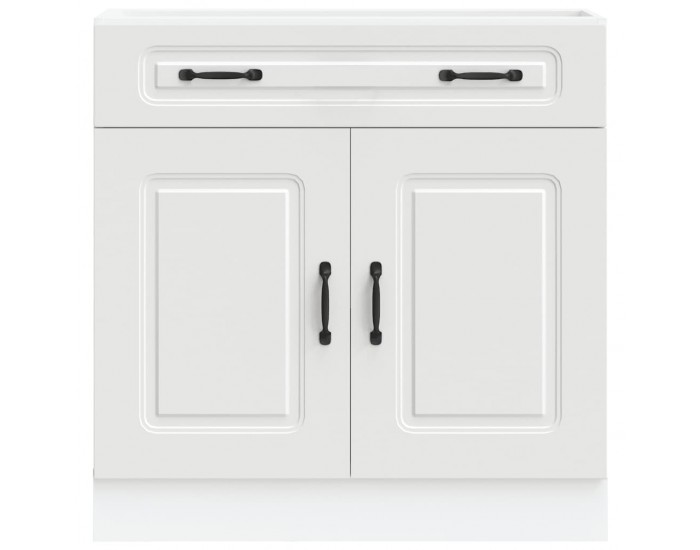 Sonata H Кухненски шкаф, Kalmar, бял, инженерно дърво