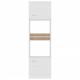 Sonata H Шкаф за микровълнова фурна Lyon, бял, 60x57x207 см, инженерно дърво