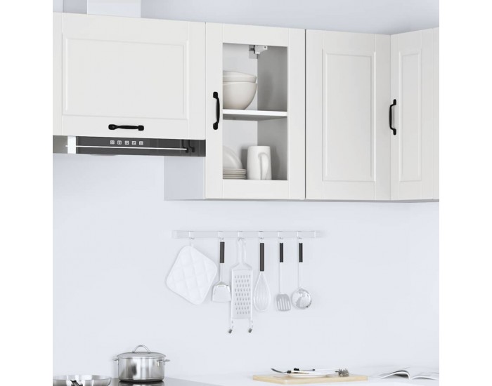 Sonata H Кухненски стенен шкаф със стъклена врата Porto бял