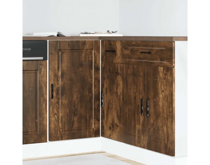 Sonata H Кухненски шкаф Porto, опушен дъб, инженерно дърво