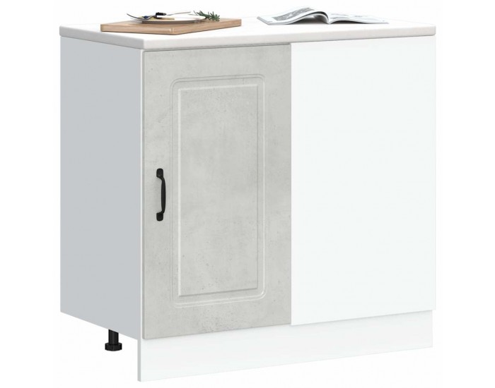 Sonata H Кухненски шкаф, Kalmar, бетонно сив, инженерно дърво