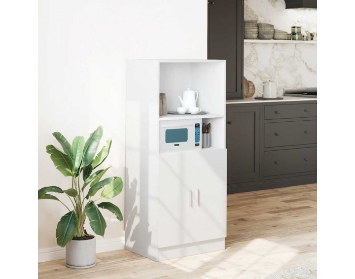 Sonata H Кухненски шкаф, бял, 57x41,5x131,5 см, инженерно дърво