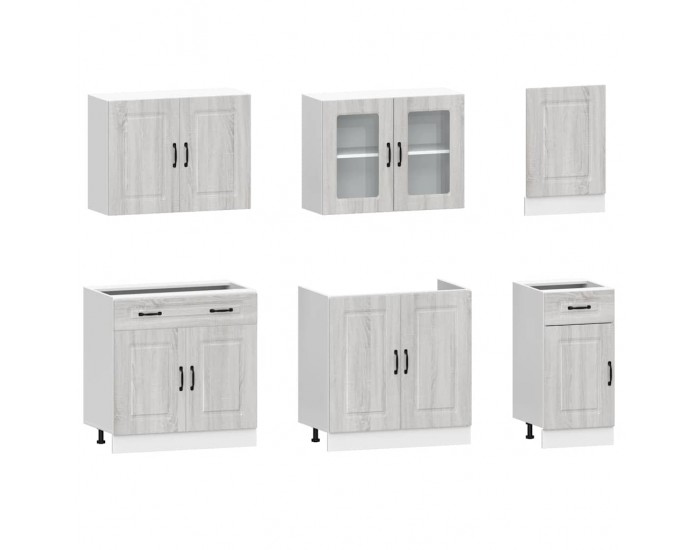 Sonata H Комплект кухненски шкафове от 7 части Kalmar, инженерно дърво