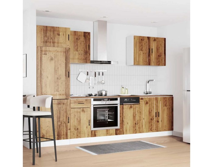 Sonata H Комплект кухненски шкафове, 7 части, Porto, старо дърво, инженерно дърво