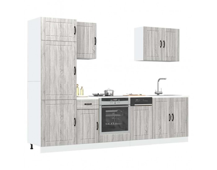 Sonata H Комплект кухненски шкафове от 7 части Lucca, инженерно дърво