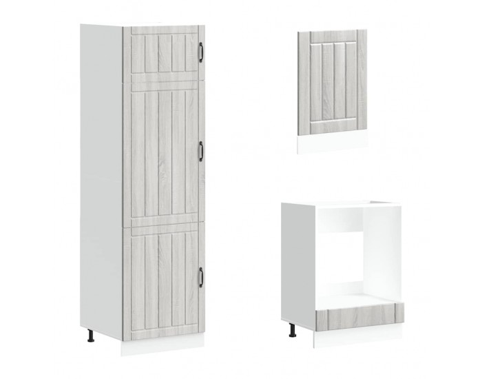 Sonata H Комплект кухненски шкафове от 7 части Lucca, инженерно дърво