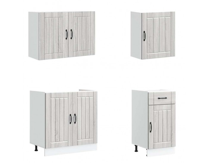 Sonata H Комплект кухненски шкафове от 7 части Lucca, инженерно дърво