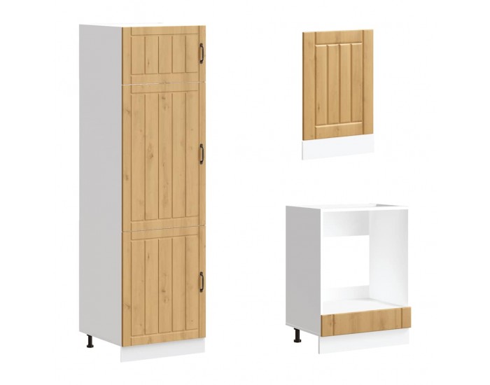 Sonata H Комплект кухненски шкафове от 7 части Lucca, инженерно дърво