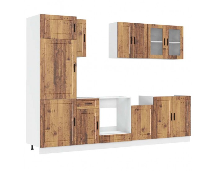 Sonata H Комплект кухненски шкафове от 8 части Kalmar, инженерно дърво