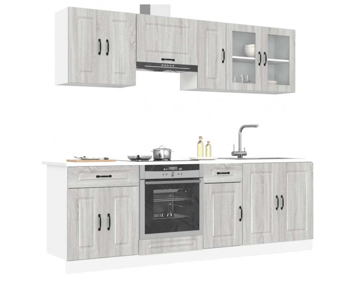 Sonata H Комплект кухненски шкафове от 8 части Kalmar, инженерно дърво