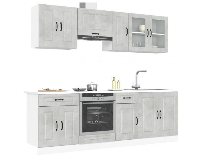 Sonata H Комплект кухненски шкафове от 8 части Kalmar, инженерно дърво