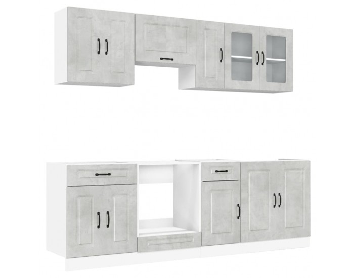 Sonata H Комплект кухненски шкафове от 8 части Kalmar, инженерно дърво