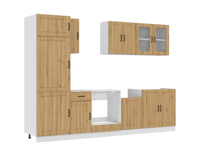 Sonata H Комплект кухненски шкафове от 8 части Kalmar, инженерно дърво