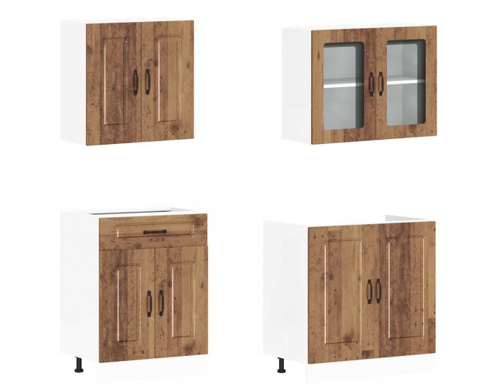 Sonata H Комплект кухненски шкафове от 4 части Kalmar, инженерно дърво