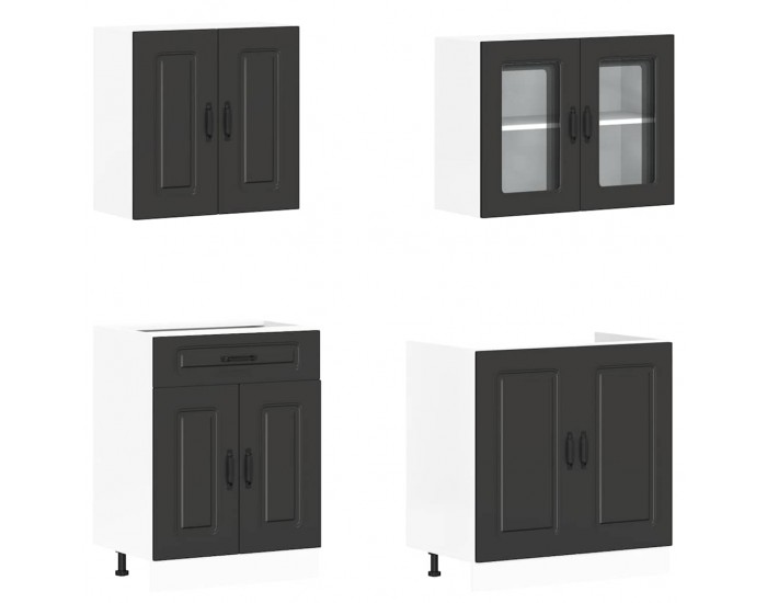 Sonata H Комплект кухненски шкафове от 4 части Kalmar, инженерно дърво