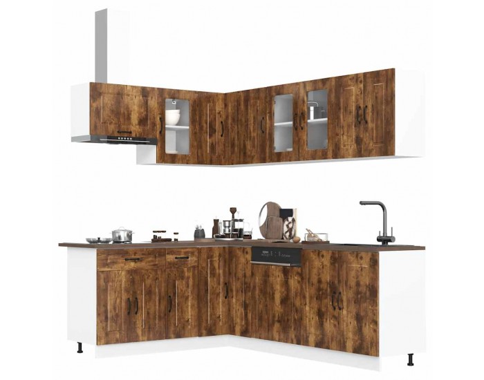 Sonata H Комплект кухненски шкафове от 11 части Kalmar, инженерно дърво