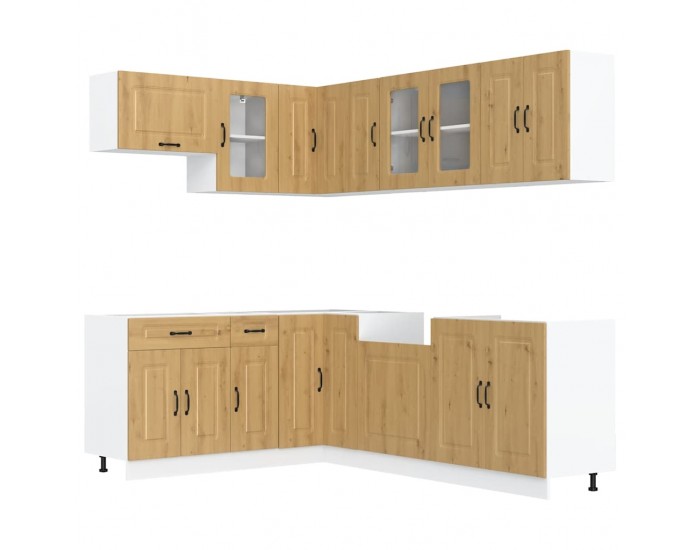 Sonata H Комплект кухненски шкафове от 11 части Kalmar, инженерно дърво