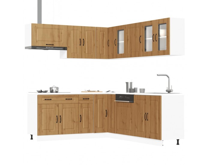 Sonata H Комплект кухненски шкафове от 11 части Kalmar, инженерно дърво