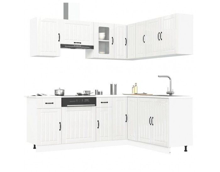 Sonata H Комплект кухненски шкафове от 11 части Kalmar, инженерно дърво