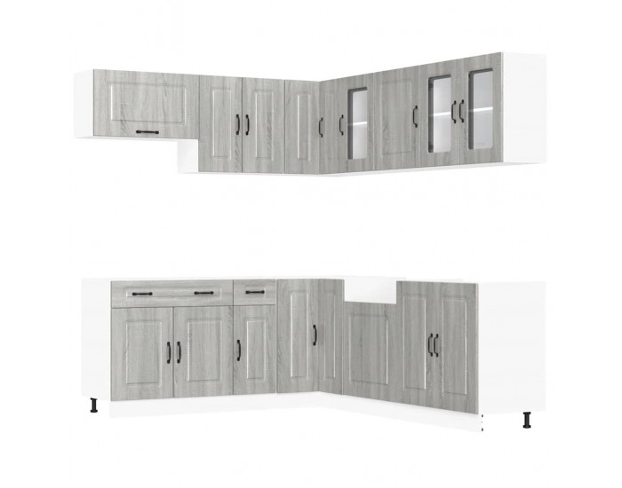 Sonata H Комплект кухненски шкафове от 11 части Kalmar, инженерно дърво