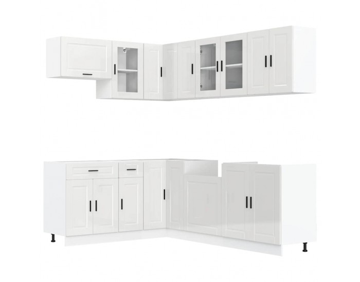 Sonata H Комплект кухненски шкафове от 11 части Porto, инженерно дърво