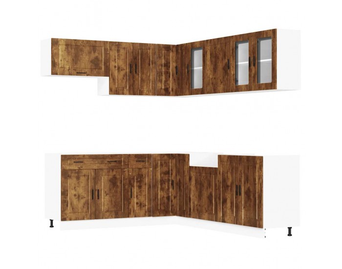 Sonata H Комплект кухненски шкафове от 11 части Porto, инженерно дърво