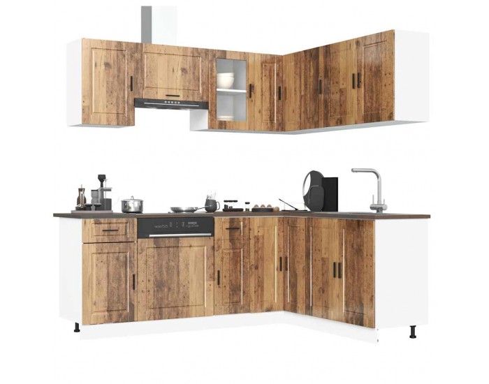 Sonata H Комплект кухненски шкафове от 4 части Porto, инженерно дърво