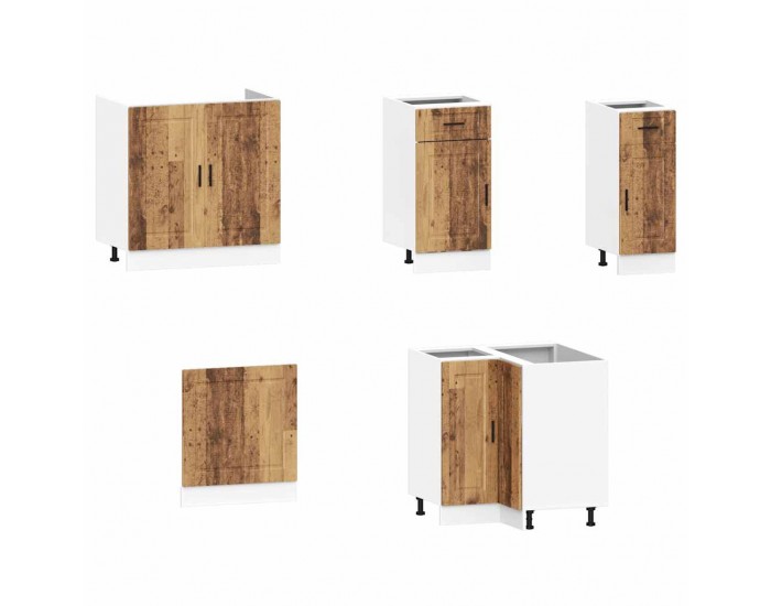 Sonata H Комплект кухненски шкафове от 4 части Porto, инженерно дърво