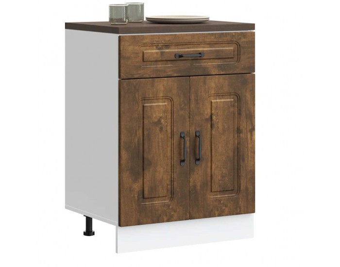 Sonata H Кухненски шкаф, Kalmar, опушен дъб, инженерно дърво