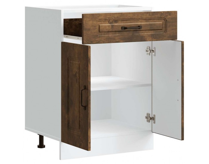 Sonata H Кухненски шкаф, Kalmar, опушен дъб, инженерно дърво