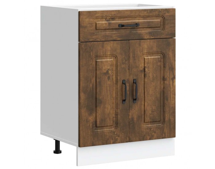 Sonata H Кухненски шкаф, Kalmar, опушен дъб, инженерно дърво