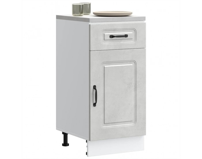 Sonata H Кухненски шкаф, Kalmar, бетонно сив, инженерно дърво