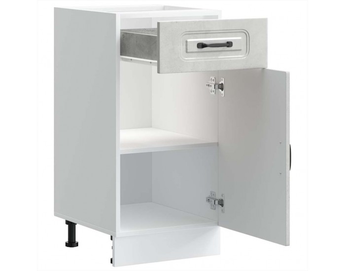 Sonata H Кухненски шкаф, Kalmar, бетонно сив, инженерно дърво