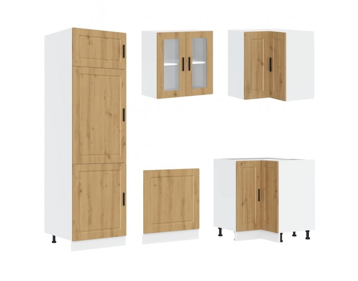 Sonata H Комплект кухненски шкафове от 14 части Porto, инженерно дърво