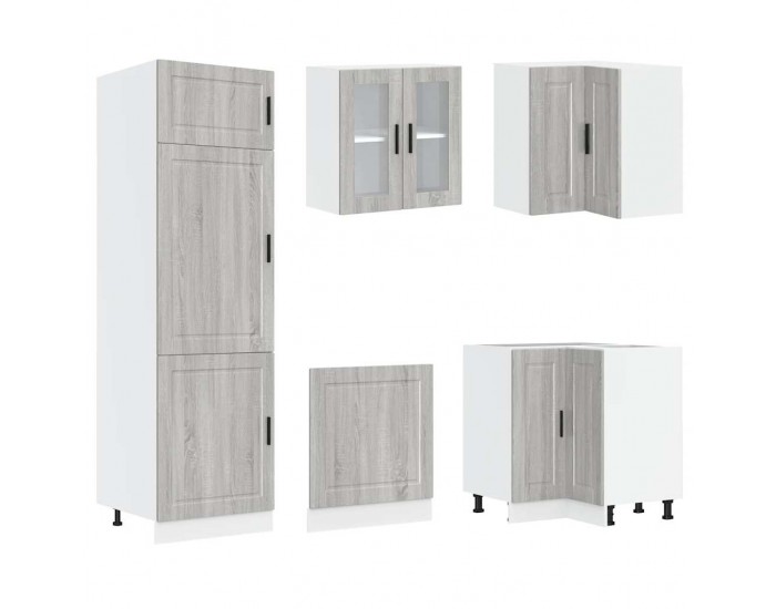 Sonata H Комплект кухненски шкафове от 14 части Porto, инженерно дърво