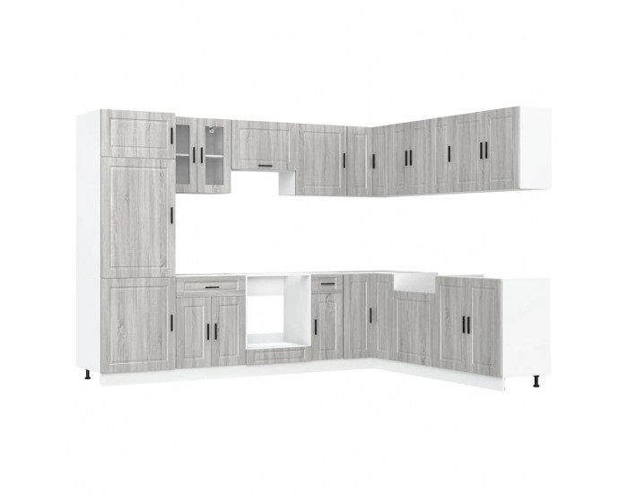 Sonata H Комплект кухненски шкафове от 14 части Porto, инженерно дърво