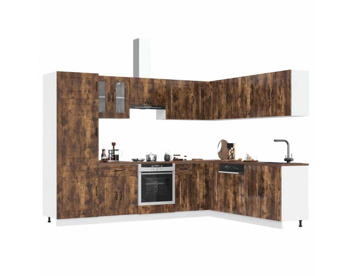 Sonata H Комплект кухненски шкафове от 14 части Kalmar, инженерно дърво