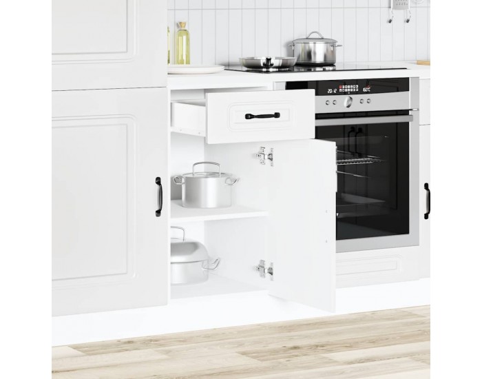 Sonata H Кухненски шкаф, Kalmar, бял, инженерно дърво