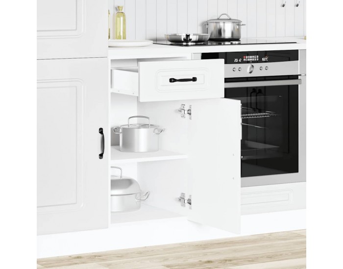 Sonata H Кухненски шкаф, Kalmar, бял, инженерно дърво