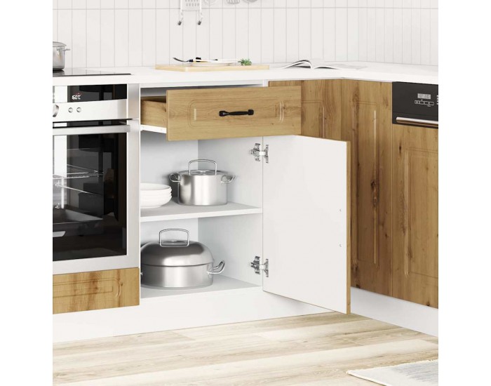 Sonata H Кухненски шкаф, Kalmar, дъб артизан, инженерно дърво