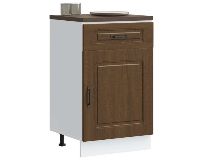 Sonata H Кухненски шкаф, Kalmar, кафяв дъб, инженерно дърво