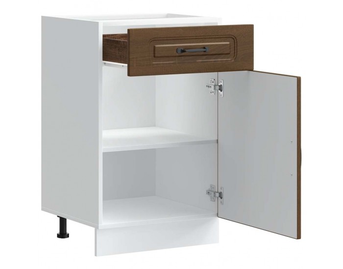 Sonata H Кухненски шкаф, Kalmar, кафяв дъб, инженерно дърво