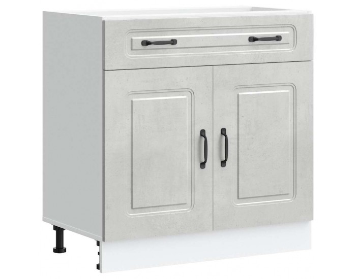 Sonata H Кухненски шкаф, Kalmar, бетонно сив, инженерно дърво