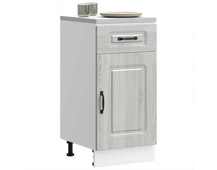 Sonata H Кухненски шкаф, Kalmar, сив сонома, инженерно дърво